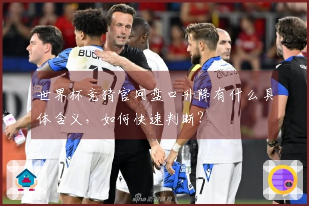 世界杯竞猜官网盘口升降有什么具体含义，如何快速判断？